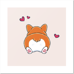 Corgi Butt Posters and Art